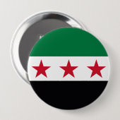 Neues Flaggensymbol in Syrien Button (Vorne & Hinten)
