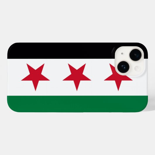 Neues Flaggensymbol in Syrien Case-Mate iPhone Hülle (Rückseite (Horizontal))