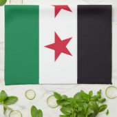Neues Flaggensymbol in Syrien Geschirrtuch (Gefaltet)