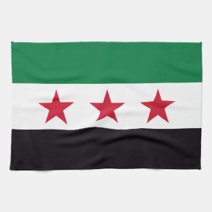 Neues Flaggensymbol in Syrien Geschirrtuch