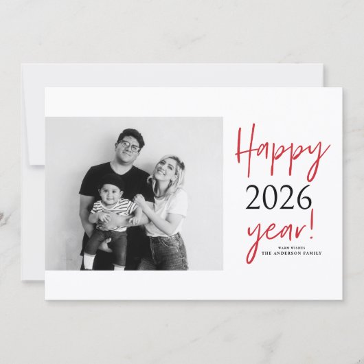 Neues Foto 2025 Feiertagskarte (Vorderseite)