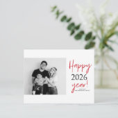 Neues Foto 2025 Feiertagspostkarte (Stehend Vorderseite)
