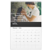 Neues Foto - das erste Jahr - Romantische Zitate Kalender (Feb 2026)