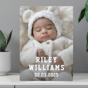 Neues Foto für den Namen eines Babys Fotoplatte