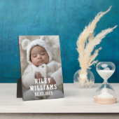 Neues Foto für den Namen eines Babys Fotoplatte (Seite)