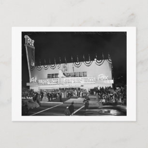 Neues Fox Theatre, Venedig, Kalifornien, 1951 Vint Postkarte