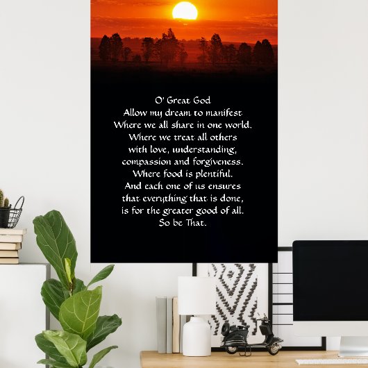 Neues Gebet Poster (Heimbüro)