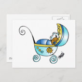 neues geborenes Baby Postkarte (Vorne/Hinten)