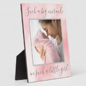 Neues Geborenes Girl-Zitat-Foto Fotoplatte (Seite)