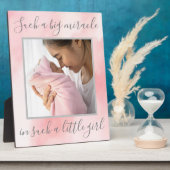 Neues Geborenes Girl-Zitat-Foto Fotoplatte (Seite)