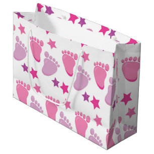 Neues geborenes Mädchen Große Geschenktüte