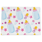 Neues geborenes Mädchen Große Geschenktüte (Vorderseite)