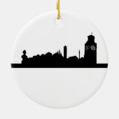 NEUES GEBORENES PRISHTINA SOUVENIRS, VON SHOPLIXX KERAMIK ORNAMENT (Hinten)