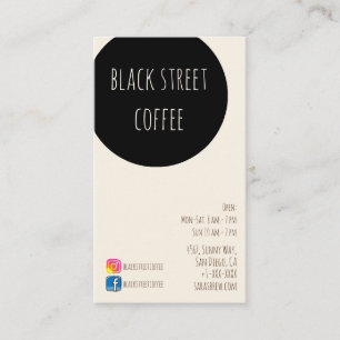 neues Gebräucafé coffeeshop Visitenkarte