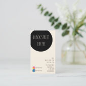 neues Gebräucafé coffeeshop Visitenkarte (Stehend Vorderseite)