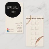 neues Gebräucafé coffeeshop Visitenkarte (Vorne/Hinten)