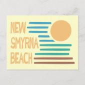 Neues geometrisches Design von Smyrna Beach Florid Postkarte (Vorderseite)