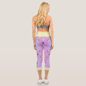 Neues geometrisches Muster Capri Leggings (Rückseite)