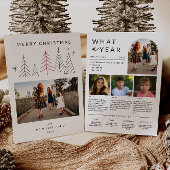 Neues geometrisches Weihnachtsjahr im Foto Feiertagskarte