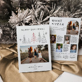 Neues geometrisches Weihnachtsjahr im Foto Feiertagskarte