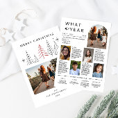 Neues geometrisches Weihnachtsjahr im Foto Feiertagskarte