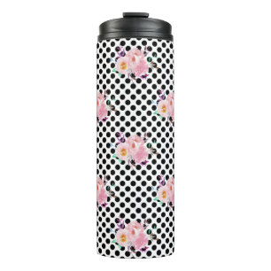 Neues Geschenk für Zuhause Wasserfarbe Floralpapie Thermosbecher