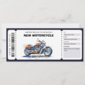Neues Geschenkgutschein für Motorräder Einladung (Vorderseite)