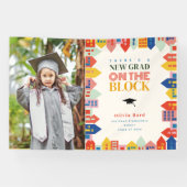 Neues Grad auf dem Foto "Blockkids Abschluss" Banner (Horizontal)