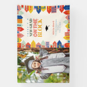 Neues Grad auf dem Foto "Blockkids Abschluss" Banner (Vertikal)