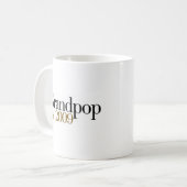 Neues Grandpop Est 2009 Kaffeetasse (Vorderseite Links)