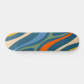 Neues Groove Retro Abstraktes Multicolor Muster Skateboard (Horizontal)