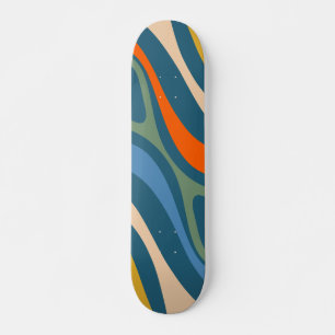 Neues Groove Retro Abstraktes Multicolor Muster Skateboard