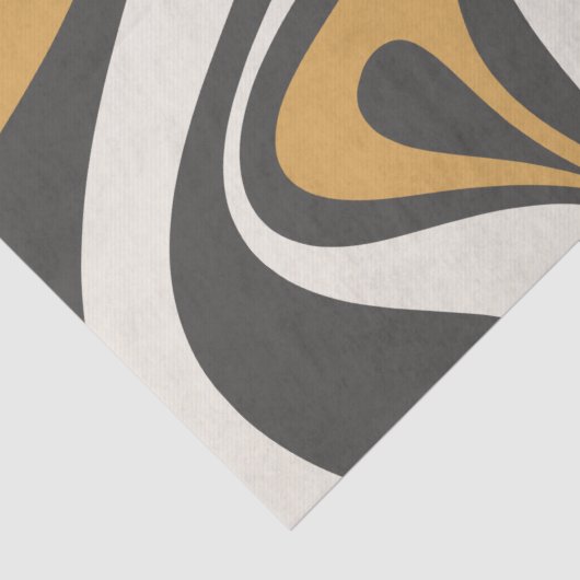 Neues Groove Retro Abstraktes Muster Seidenpapier (Detail)