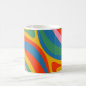 Neues Groove Retro Trippy Abstraktes Muster Kaffeetasse (Mittel)