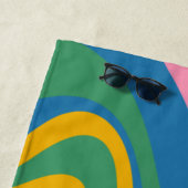 Neues Groove Retro Trippy Abstraktes Muster Strandtuch (Beispiel)