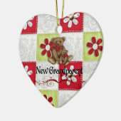 Neues Großeltern-Weihnachten Keramikornament (Links)