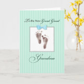 Neues Grosses Oma des Großen Grandson Karte (Gelbe Blume)