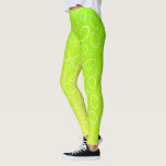 neues grünes gelbes Zitronenmuster des girly Leggings<br><div class="desc">Niedlicher und neuer Entwurf,  der Zitronenmuster und Steigungsgelb und -GRÜN kennzeichnet.</div>