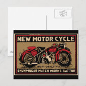 Neues Gütesiegel für Motorrad-Sicherheit Postkarte (Vorne/Hinten)