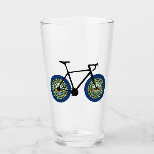 Neues Hampshire Flag Cycling Glas (Vorderseite)