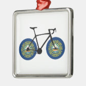 Neues Hampshire Flag Cycling Ornament Aus Metall (Links)