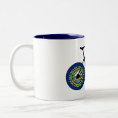 Neues Hampshire Flag Cycling Zweifarbige Tasse (Links)
