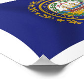 Neues Hampshire Flag Poster Print (Ecke)