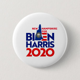 Neues Hampshire für Biden Harris 2020 Button