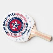Neues Hampshire Pride Circular Typografy Monogramm Tischtennis Schläger (Seitenansicht)