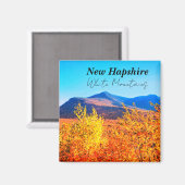 Neues Hampshire White Mountains im Herbst Magnet (Vorderseite/Rückseite)
