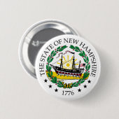 Neues Hampshire-Zeichen Button (Vorne & Hinten)