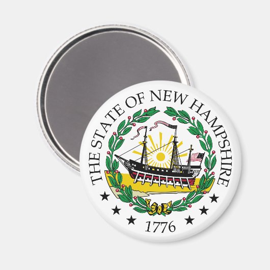 Neues Hampshire-Zeichen Magnet (Vorderseite/Rückseite)