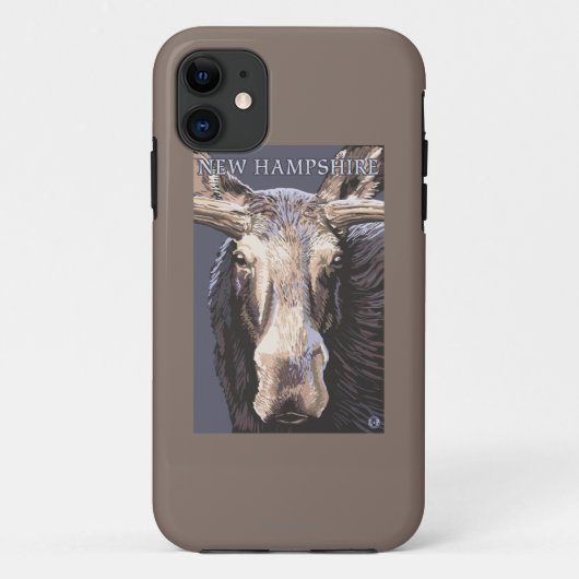 Neues HampshireMoose herauf nahes Case-Mate iPhone Hülle (Rückseite)