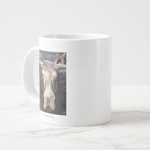 Neues HampshireMoose herauf nahes Jumbo-Tasse